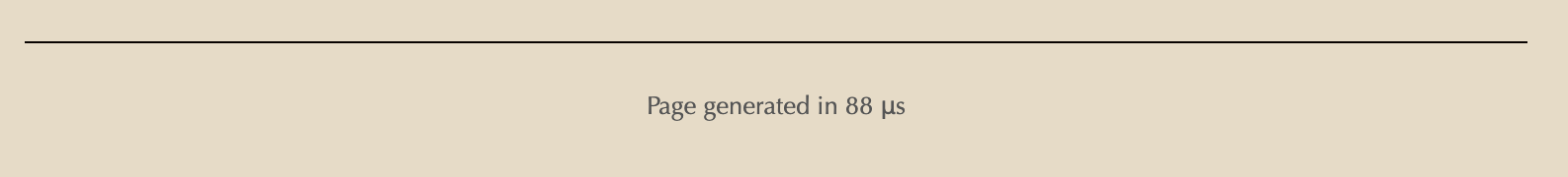 Screenshot of a blog pages footer